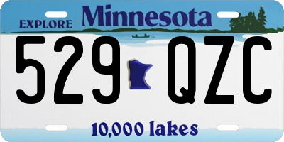 MN license plate 529QZC