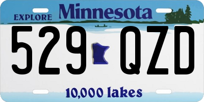 MN license plate 529QZD