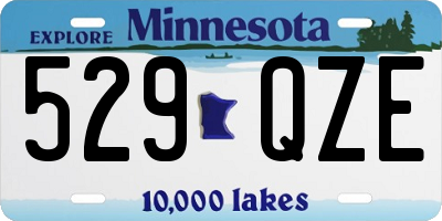 MN license plate 529QZE