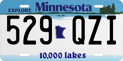 MN license plate 529QZI