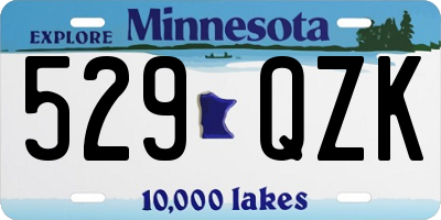 MN license plate 529QZK