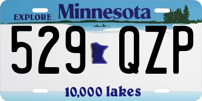 MN license plate 529QZP