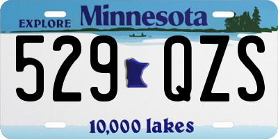 MN license plate 529QZS