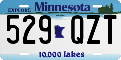 MN license plate 529QZT
