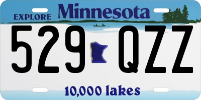 MN license plate 529QZZ