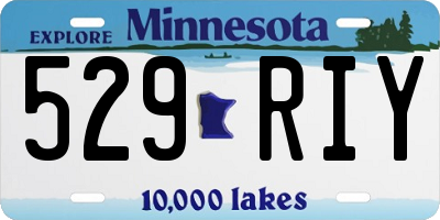 MN license plate 529RIY