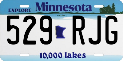 MN license plate 529RJG