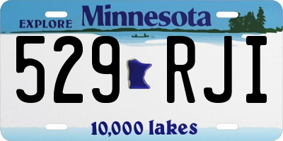 MN license plate 529RJI