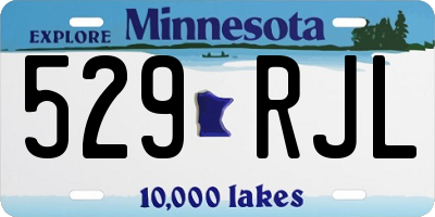 MN license plate 529RJL