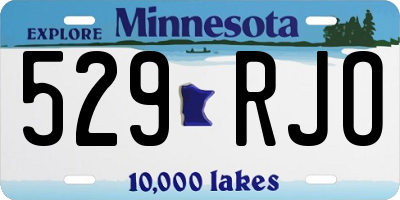 MN license plate 529RJO