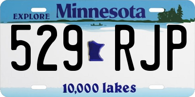 MN license plate 529RJP