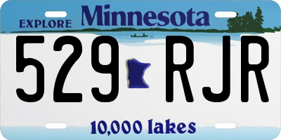 MN license plate 529RJR