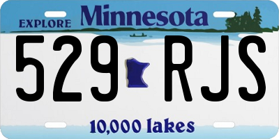 MN license plate 529RJS