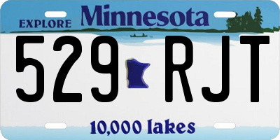 MN license plate 529RJT