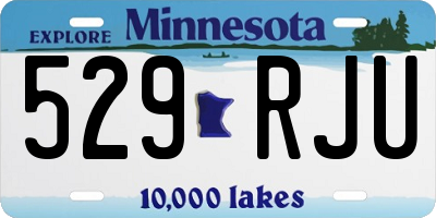 MN license plate 529RJU