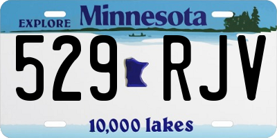 MN license plate 529RJV