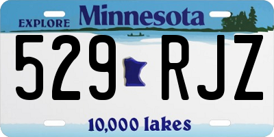 MN license plate 529RJZ