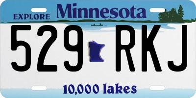 MN license plate 529RKJ