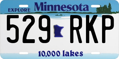 MN license plate 529RKP