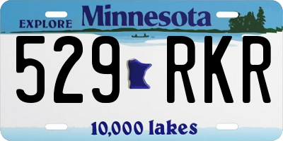 MN license plate 529RKR