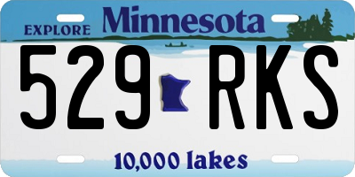 MN license plate 529RKS