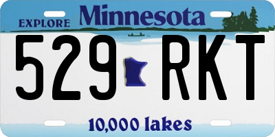 MN license plate 529RKT