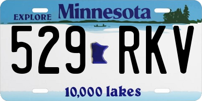 MN license plate 529RKV