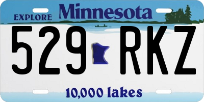 MN license plate 529RKZ
