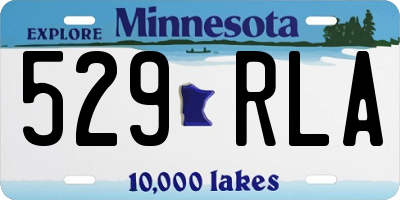 MN license plate 529RLA
