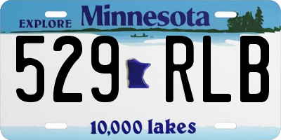 MN license plate 529RLB