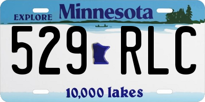 MN license plate 529RLC