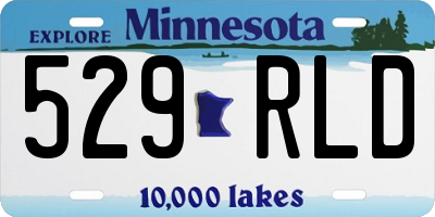 MN license plate 529RLD