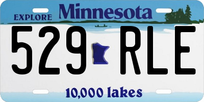MN license plate 529RLE