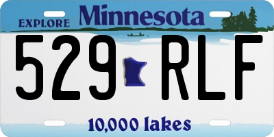 MN license plate 529RLF