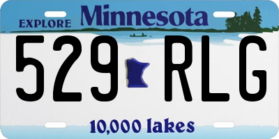 MN license plate 529RLG