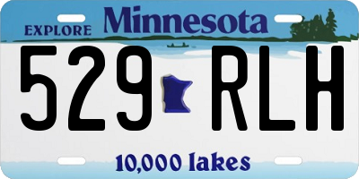 MN license plate 529RLH