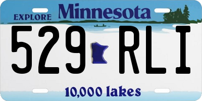 MN license plate 529RLI