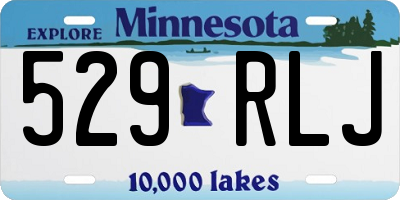 MN license plate 529RLJ