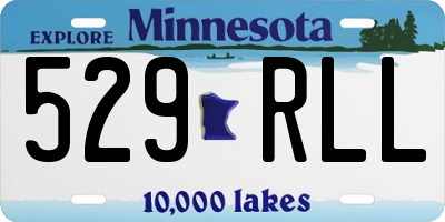 MN license plate 529RLL