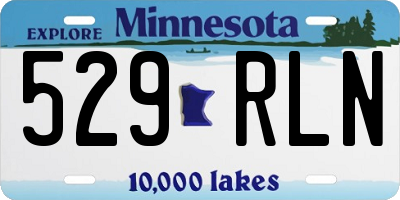 MN license plate 529RLN