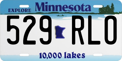 MN license plate 529RLO
