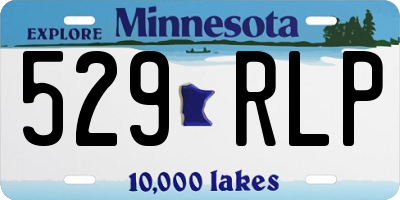 MN license plate 529RLP