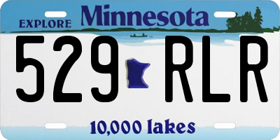 MN license plate 529RLR