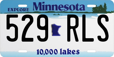 MN license plate 529RLS