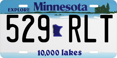 MN license plate 529RLT