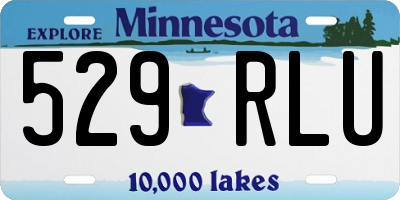 MN license plate 529RLU