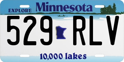 MN license plate 529RLV