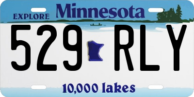 MN license plate 529RLY