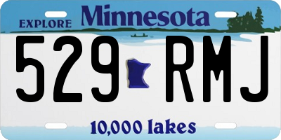 MN license plate 529RMJ