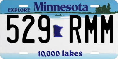 MN license plate 529RMM